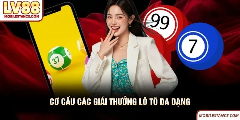 Cơ cấu các giải thưởng lô tô đa dạng