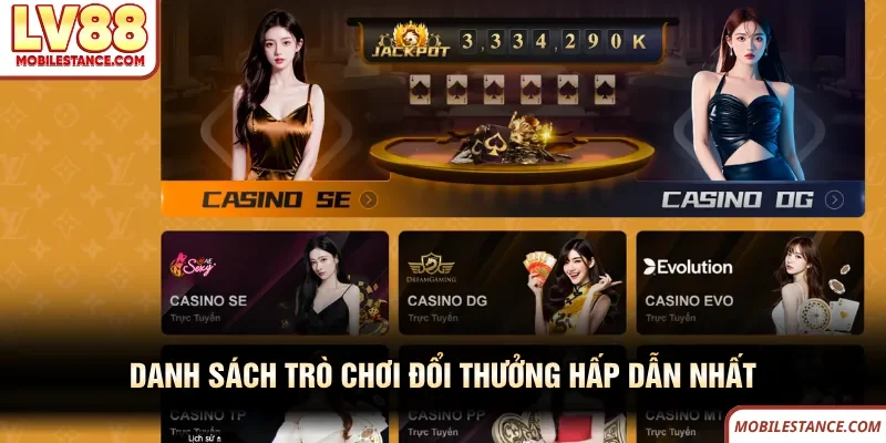 Danh sách đối tác casino uy tín