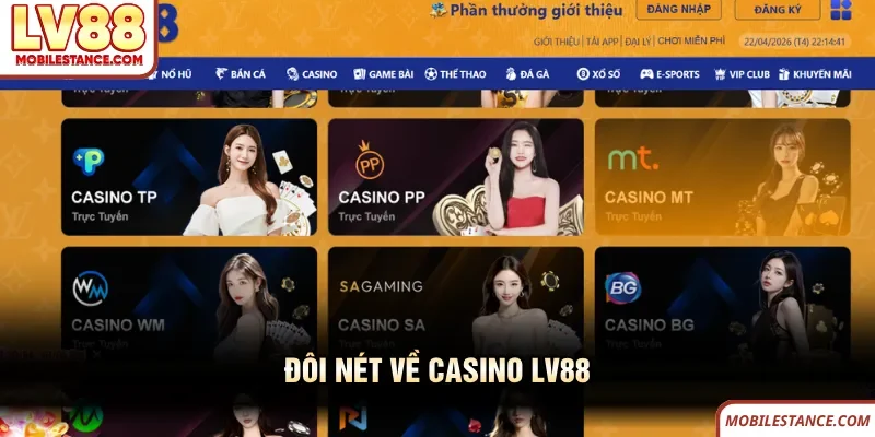 Đôi nét về casino LV88