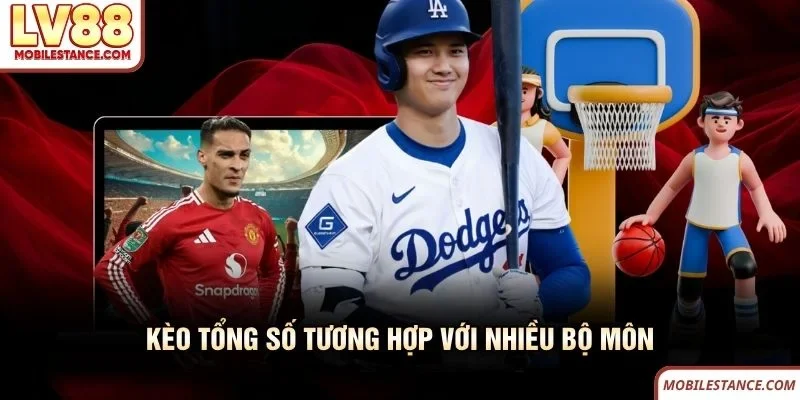 Kèo tổng số tương hợp với nhiều bộ môn