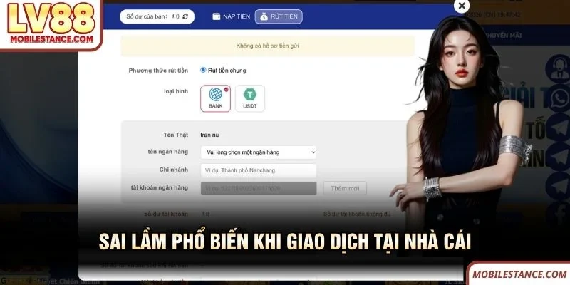 Sai lầm phổ biến khi giao dịch tại nhà cái 